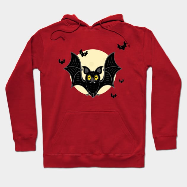 Bat Halloween Hoodie by MeksFashion
